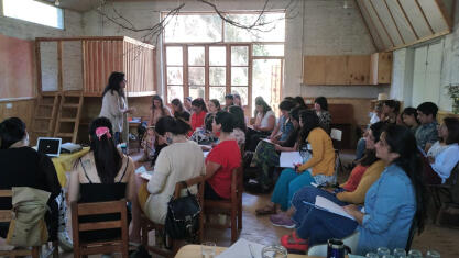 gezamenlijke opleiding voor collegas en ouders door pilar araya in la siembra