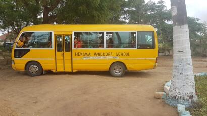 Hekima Waldorf School, de schoolbus