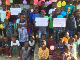 Kuphunzitsa Village School in Malawi, bedankfoto